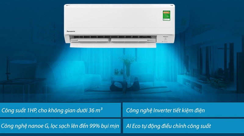 đánh giá chi tiết máy lạnh panasonic inverter 1.5 hp cu/cs-pu12zkh-8m - hiệu suất vượt trội và tiết kiệm năng lượng