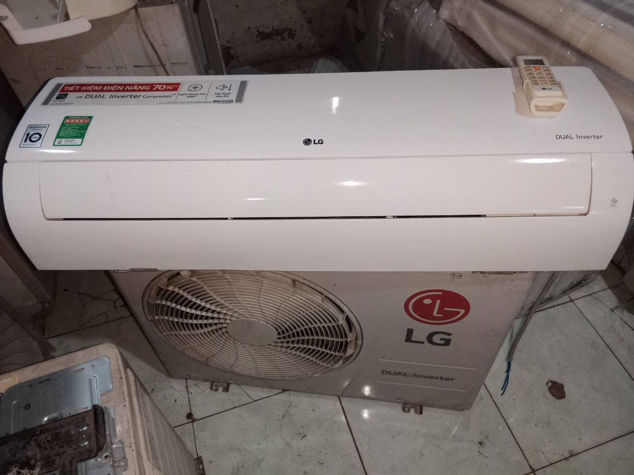 Máy lạnh cũ LG 2HP hàng inverter giá rẻ