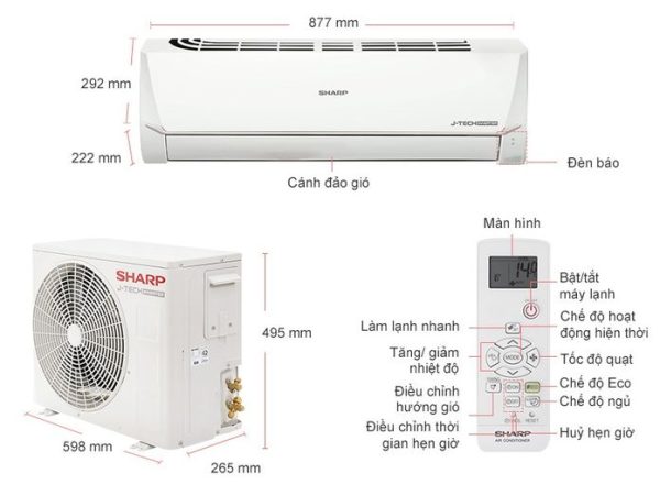 Máy lạnh cũ Sharp 2HP